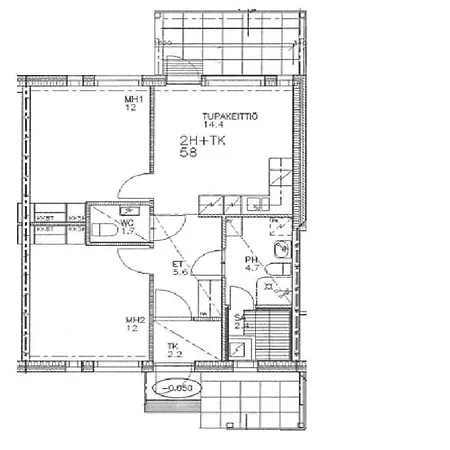 公寓 Merituuli Serviced Apartments, 2br With Sauna *